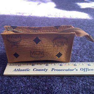 MCM Vintage Monogram Visetos Leather Coin Purse